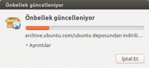 6. Son aşamada önbelleğin güncellenmesini bekleyin. Yaklaşık 30-50 mb arası internet kullanır. Daha detaylı takip etmek için Ayrıntılar' a tıklayabilirsiniz.