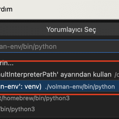 Python venv Kullanımı